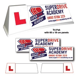 Custom Design Mini Professional Roof Sign Tri-Pak